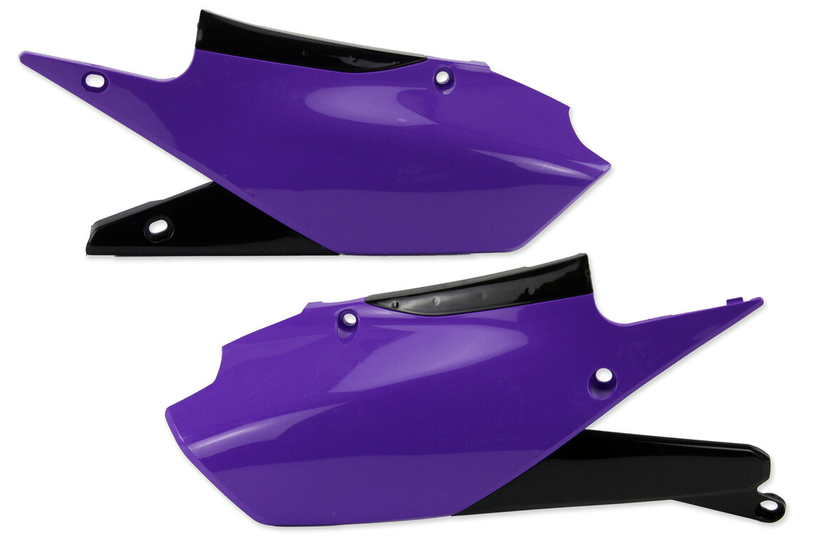 UFO Purple Side Number Plates for 18-24 Yamaha WRF, YZ250F, YZ450F