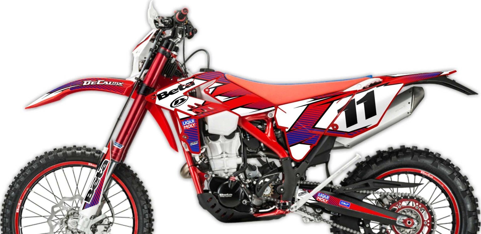 Beta 250 RS Blue T-11 Series Dirt Bike Graphics Kit