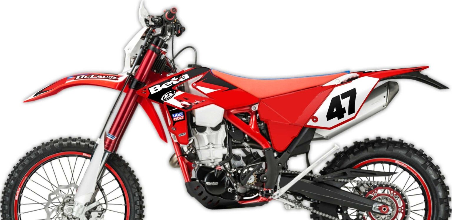 Beta 250 RR Red Garage Sale Series Dirt Bike Graphics Kit