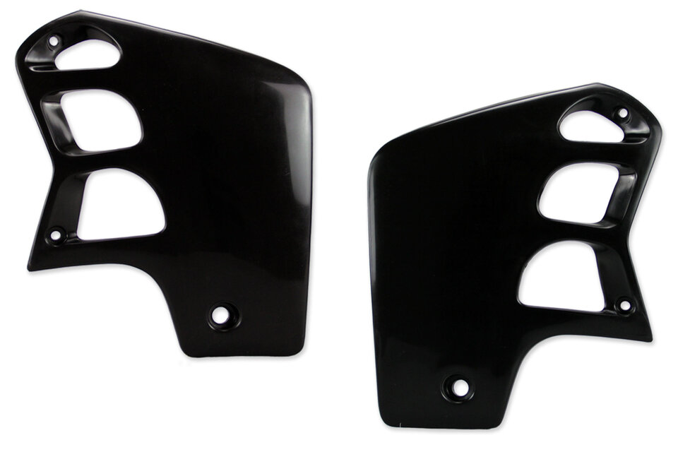 UFO Black Radiator Shroud Set for 90-01 Honda CR500