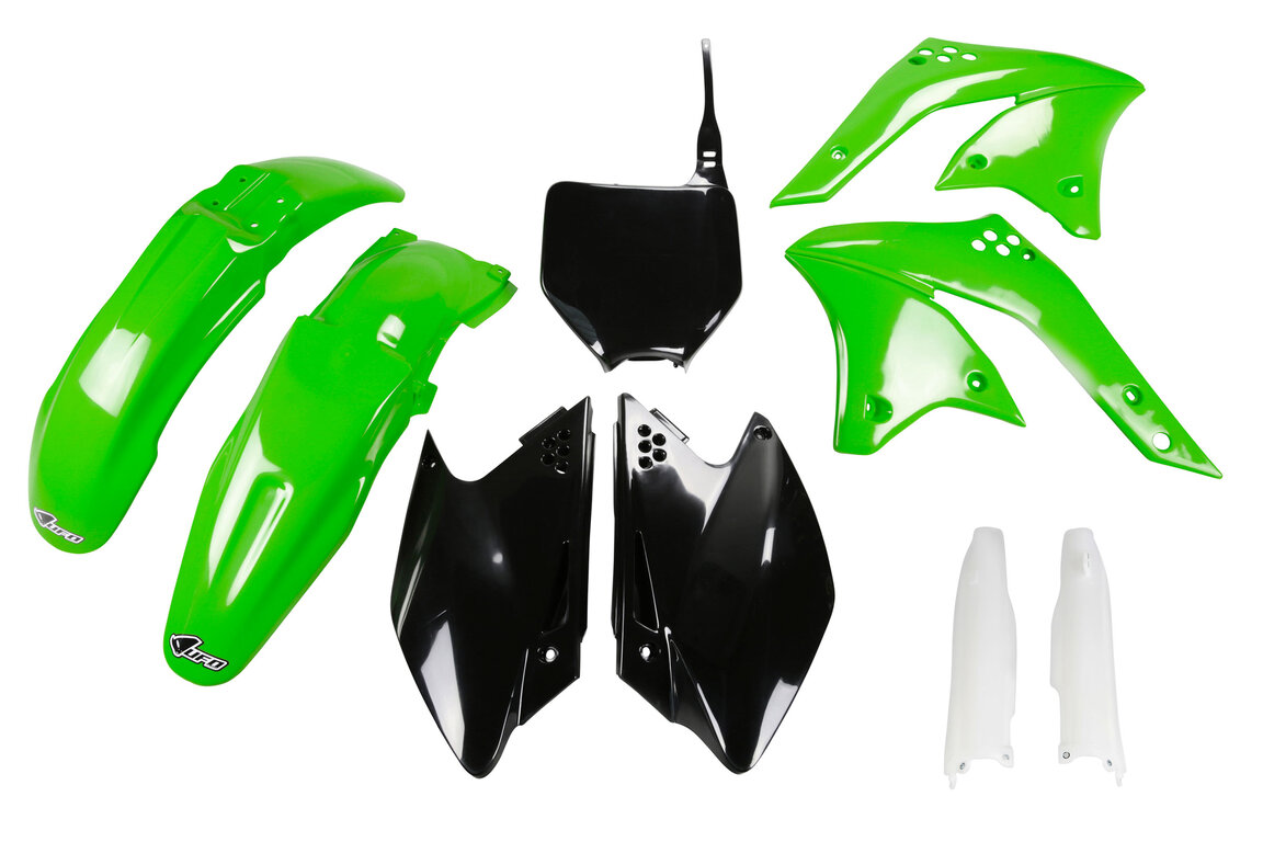 UFO OEM Color w/ Forks Plastic Kit for 06-08 Kawasaki KX250F