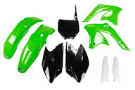 UFO OEM Color w/ Forks Plastic Kit for 06-08 Kawasaki KX250F