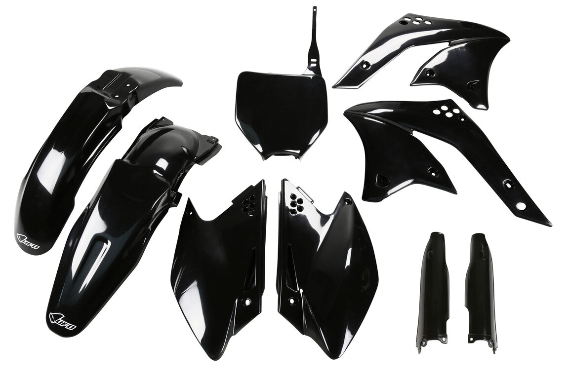 UFO Black w/ Forks Plastic Kit for 06-08 Kawasaki KX250F