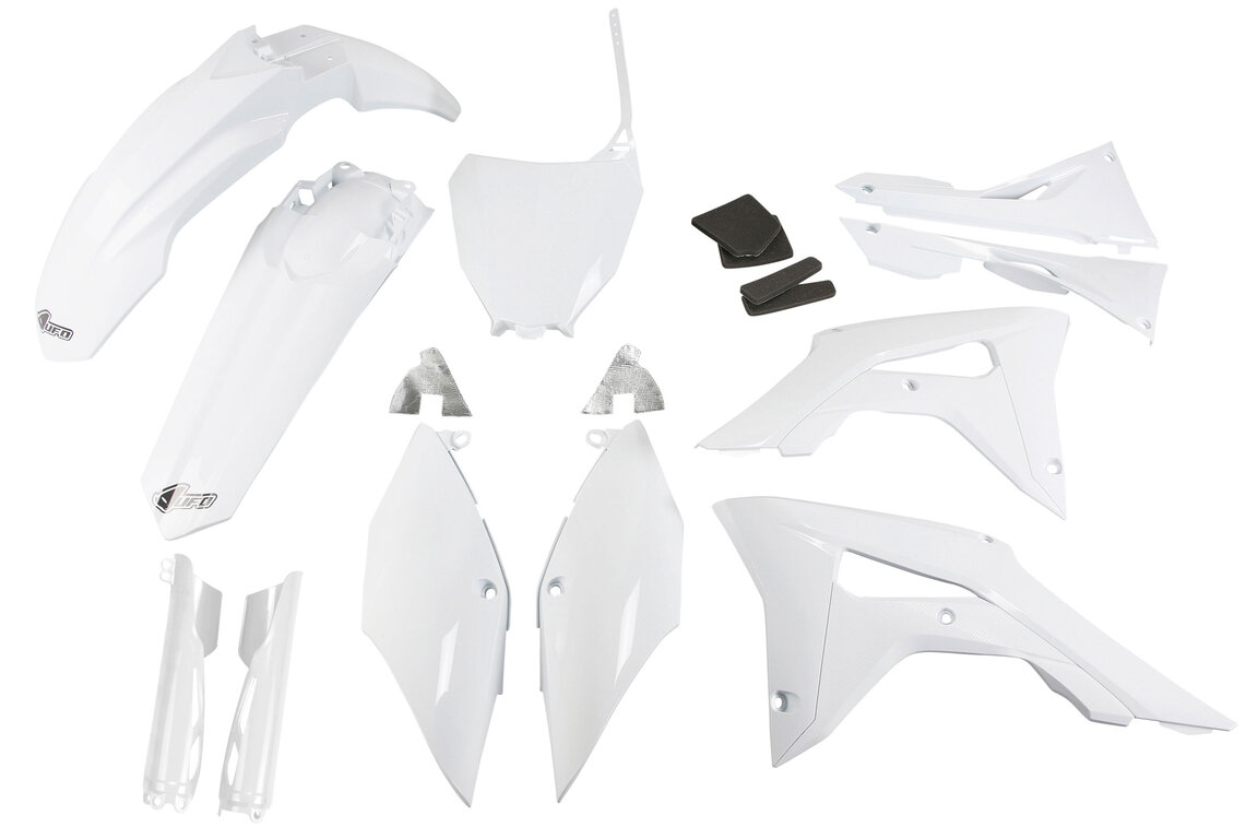 UFO White w/ Forks Plastic Kit for 17-21 Honda CRF250, CRF450