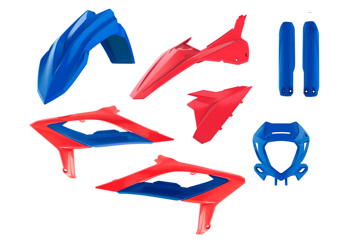 Polisport Racing Version Blue/Red w/Forks Plastic Kit for 23-24 Beta RR