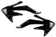 UFO Black Radiator Shroud Set for 08-17 Honda CRF450