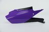 Right Side UFO Purple Side Number Plates replacement plastics for 18-24 Yamaha WRF, YZ250F, YZ450F dirt bikes.