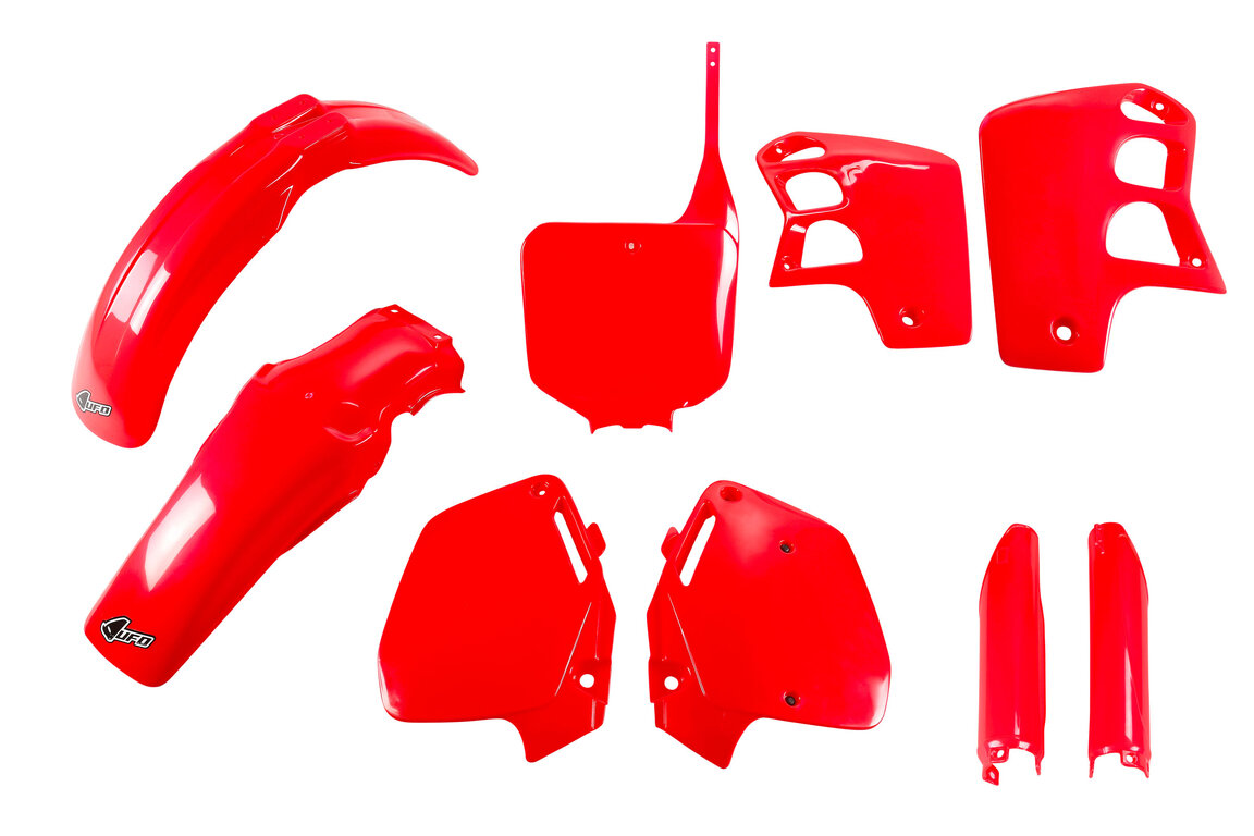 UFO Red w/ Forks Plastic Kit for 95-00 Honda CR500