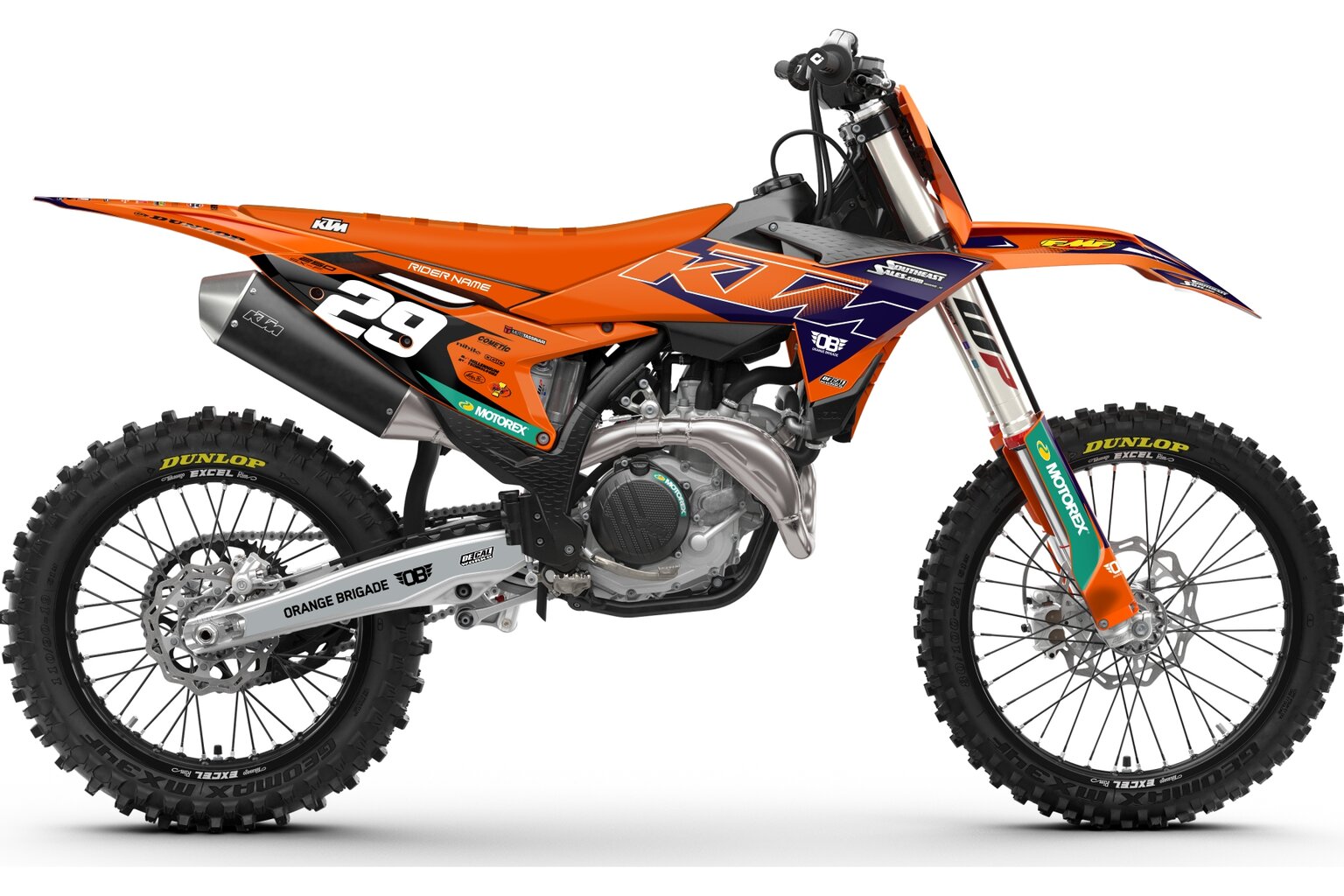 KTM SXF250 Orange Brigade Kit