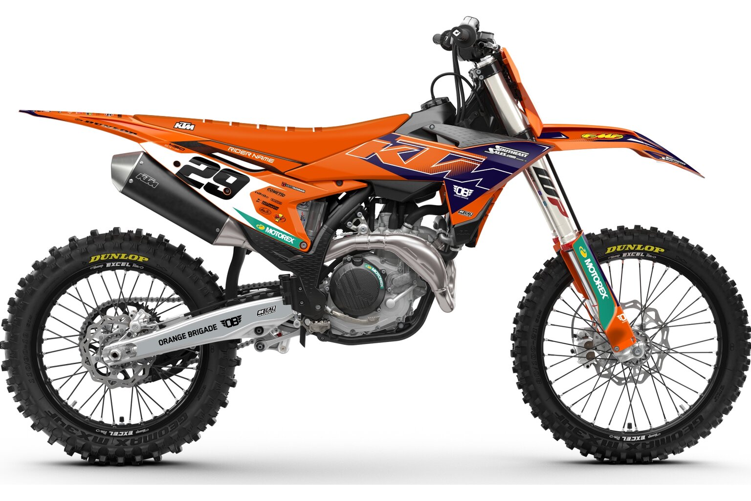 KTM SXF250 Orange Brigade Kit