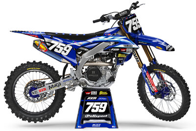 Yamaha 2025 YZ250F White MFG Series 25 Dirt Bike Graphics Kit