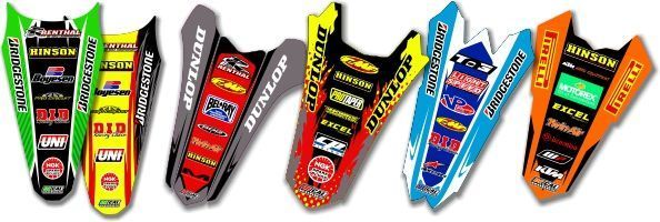 dirt bike front fender decals